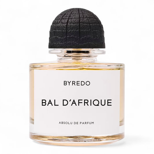Bal d’Afrique Absolu perfume sample – bold citrus, violet, and deep amber notes.