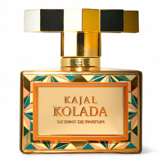 Kajal Kolada perfume sample – tropical blend of pineapple, coconut, and amber.