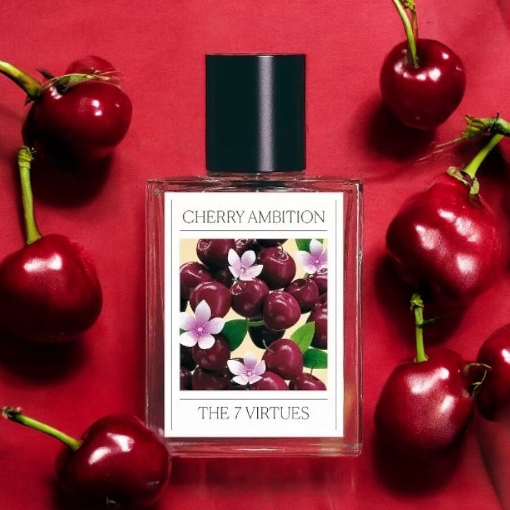 the 7 virtues cherry ambition fragrance sample travel size tester