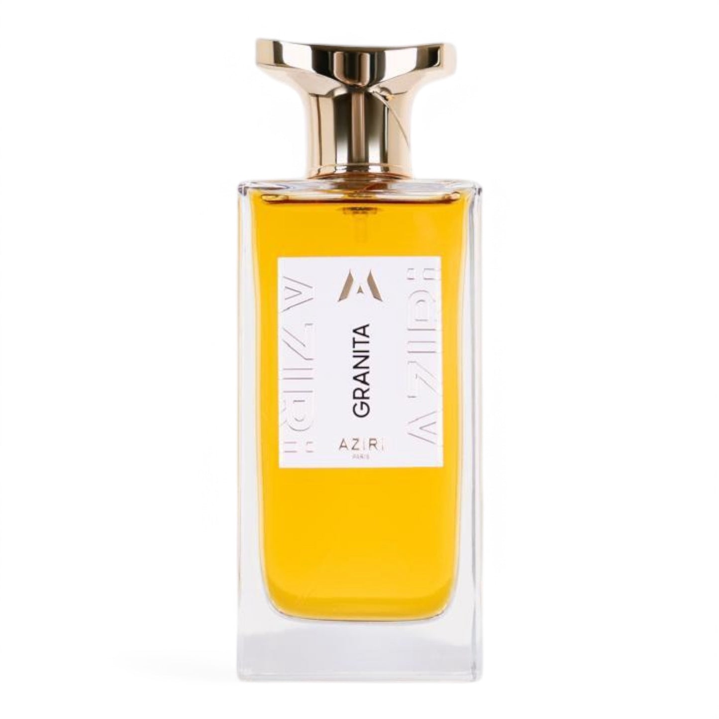 A decant of Aziri Granita, a fruity gourmand fragrance with peach, passion fruit, and caramel, inspired by Italian desserts, available in perfume samples