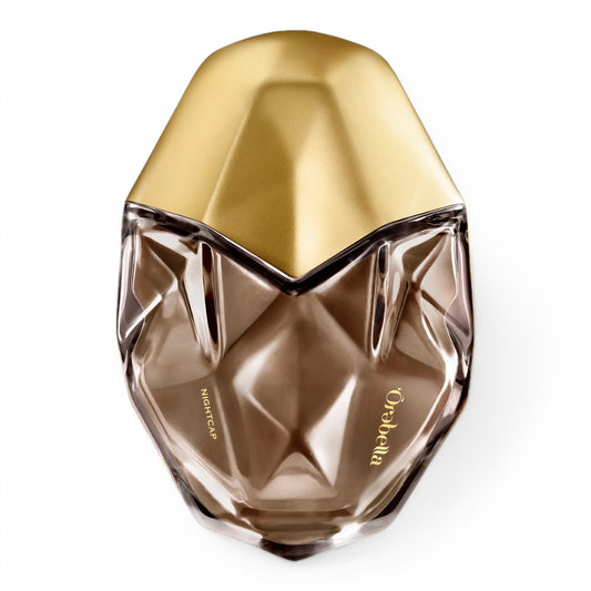 A decant of Orebella Nightcap, a warm and spicy fragrance with ginger, vanilla, and sandalwood, available in perfume samples