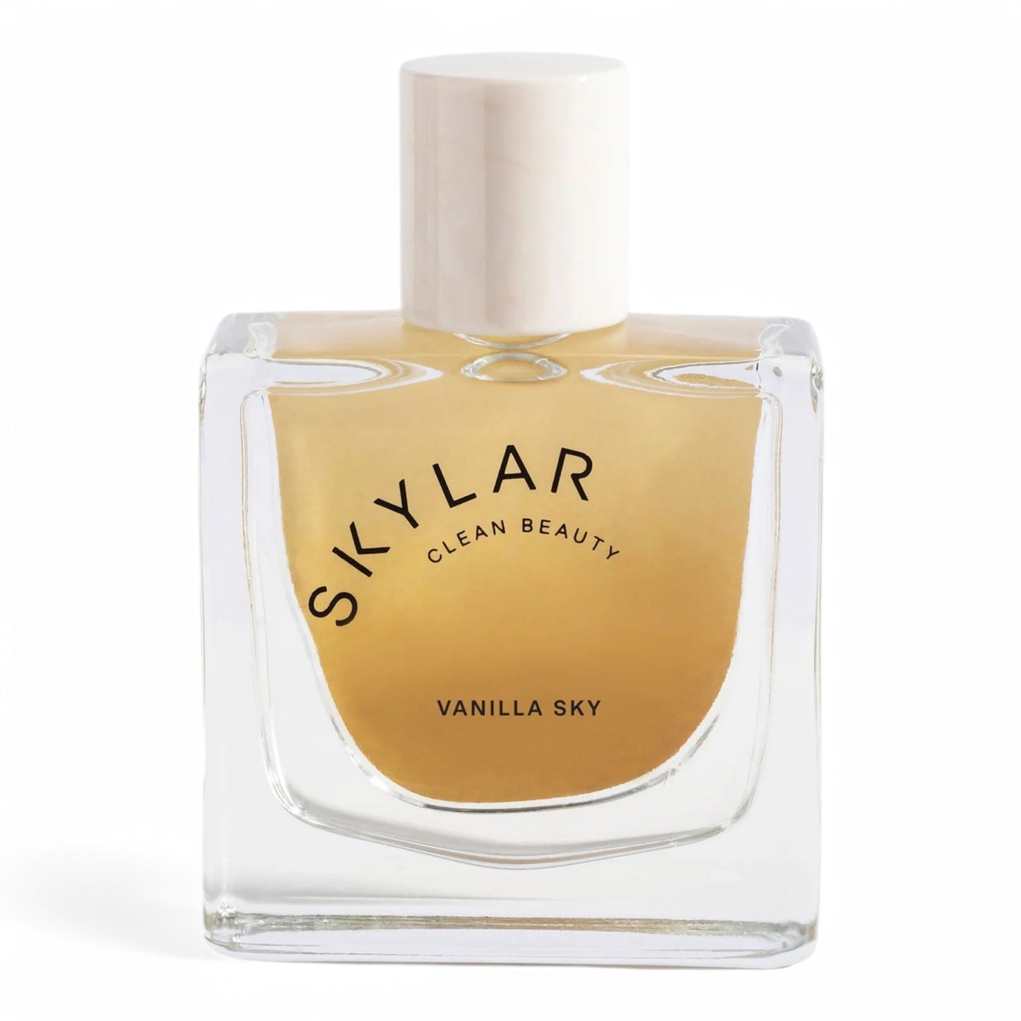 A decant of Skylar Vanilla Sky, a warm and creamy gourmand fragrance with vanilla, cappuccino, and caramelized cedar, available in perfume samples