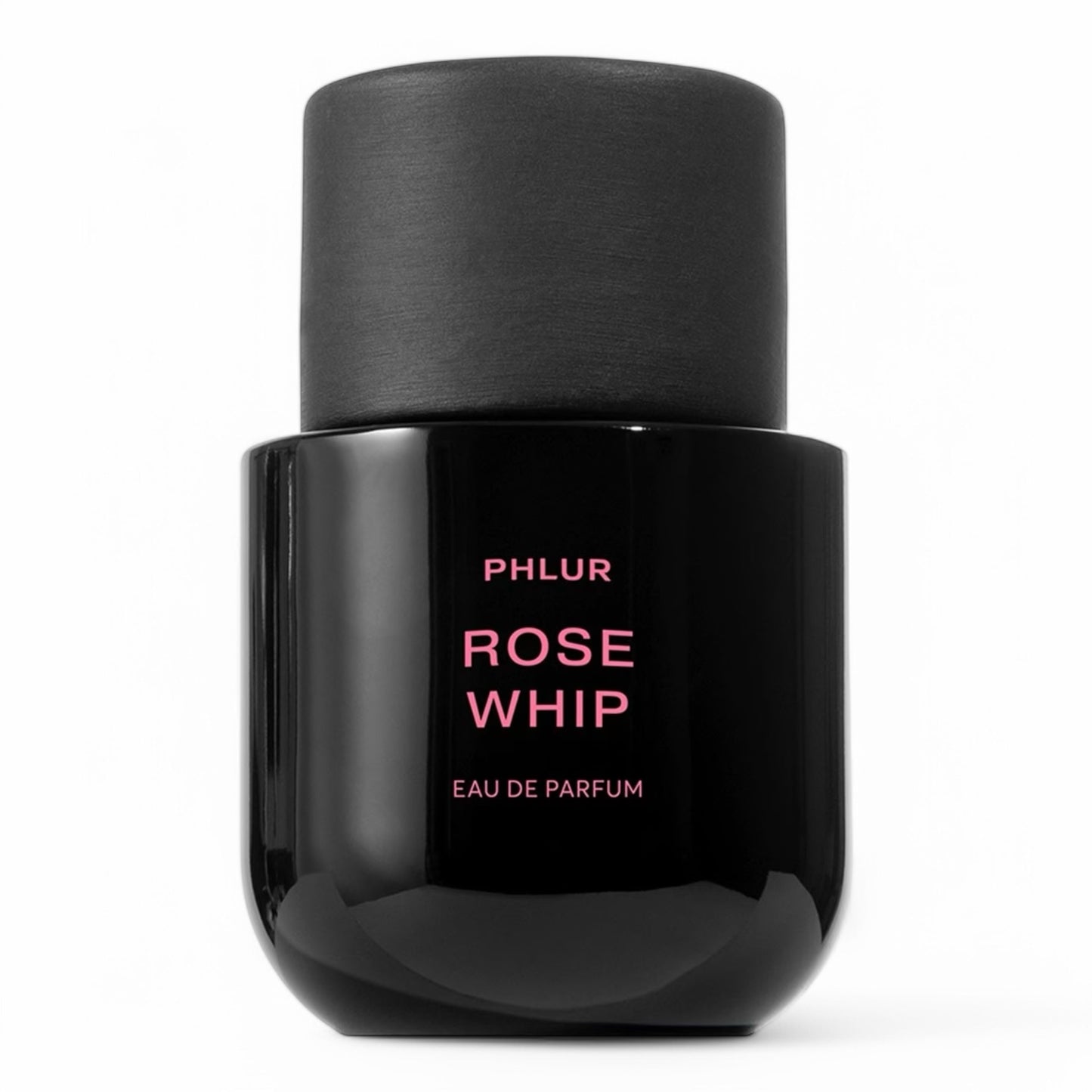 A decant of Phlur Rose Whip, a bold yet velvety rose fragrance with notes of black currant, osmanthus, and amber, available in perfume samples and decants.