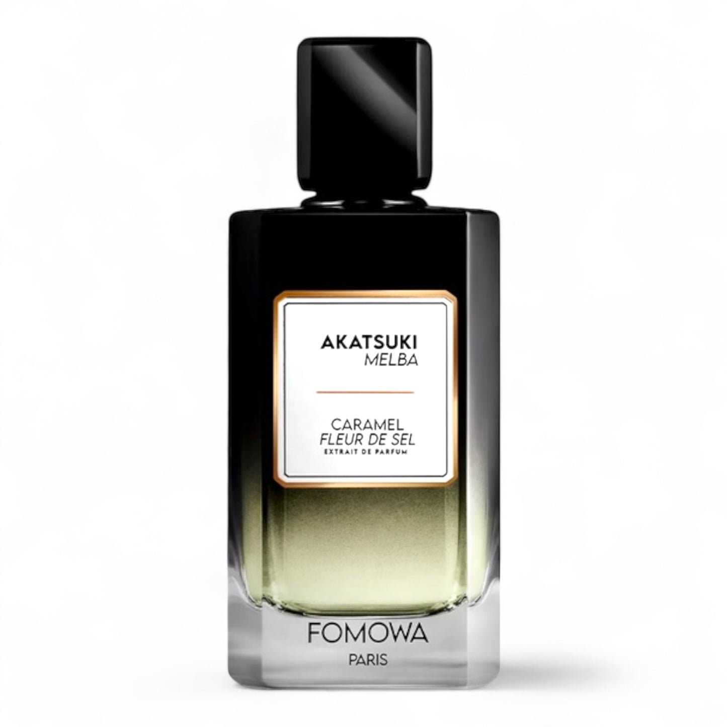 A decant of Fomowa Paris Akatsuki Melba, a fruity gourmand perfume with Japanese peach, raspberry jelly, and caramel notes - available in samples and fragrance testers.
