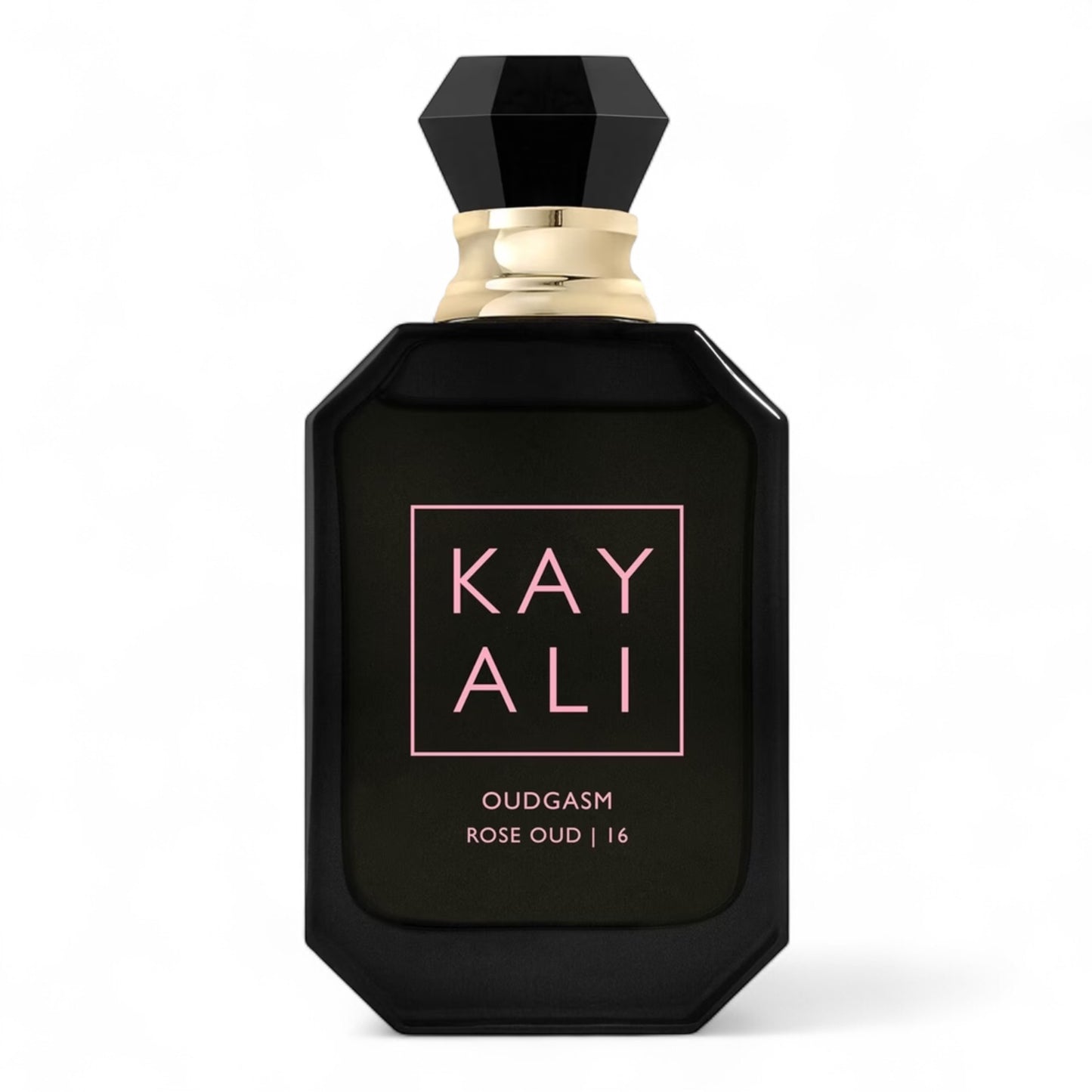 A sample of Kayali Oudgasm Rose Oud | 16, a rich rose and oud fragrance with pear, vanilla, and cashmere wood, available in decants.