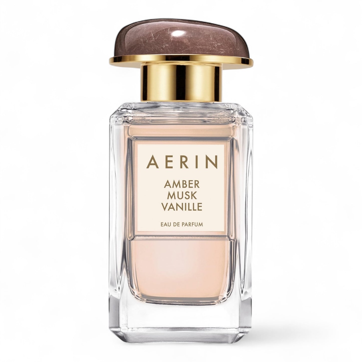 Aerin Amber Musk Vanille perfume sample – a warm gourmand floral with whipped vanilla, marshmallow and rose centifolia, shown in 50ml bottle