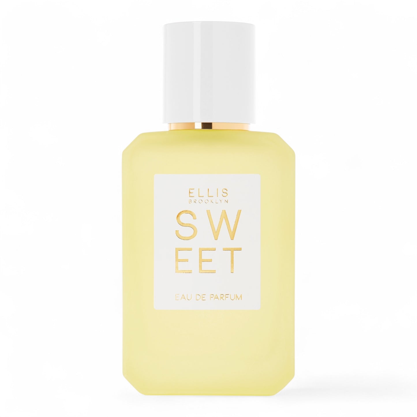 Ellis Brooklyn Sweet fragrance sample – a light gourmand with pear, ambrette, and marshmallow, shown in 50ml full-size bottle