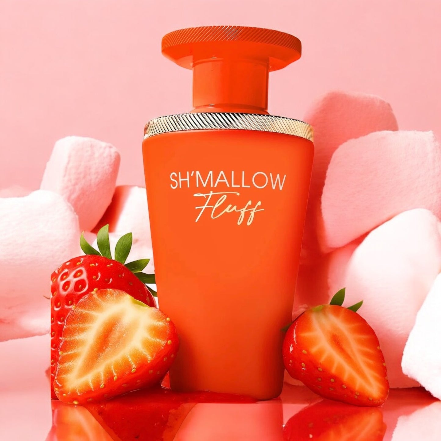 French Avenue Sh’mallow Fluff perfume sample - playful strawberry jam and marshmallow scent styled in a fun gourmand setting