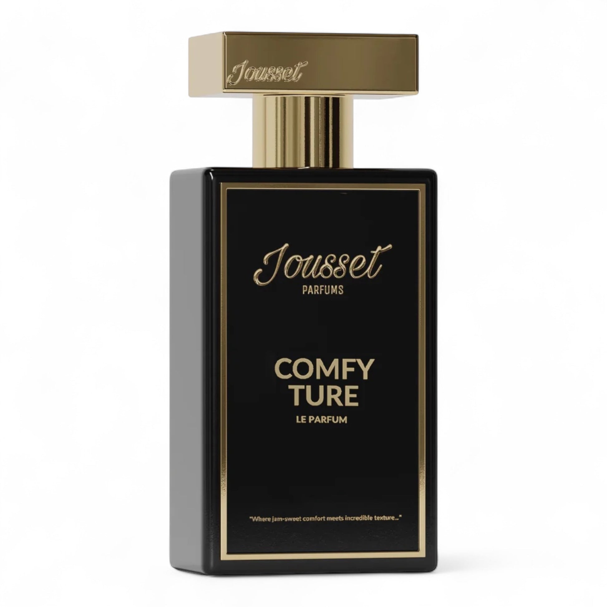 Jousset Comfy Ture fragrance sample – retail bottle shown for decanting into 1ml–10ml samples.