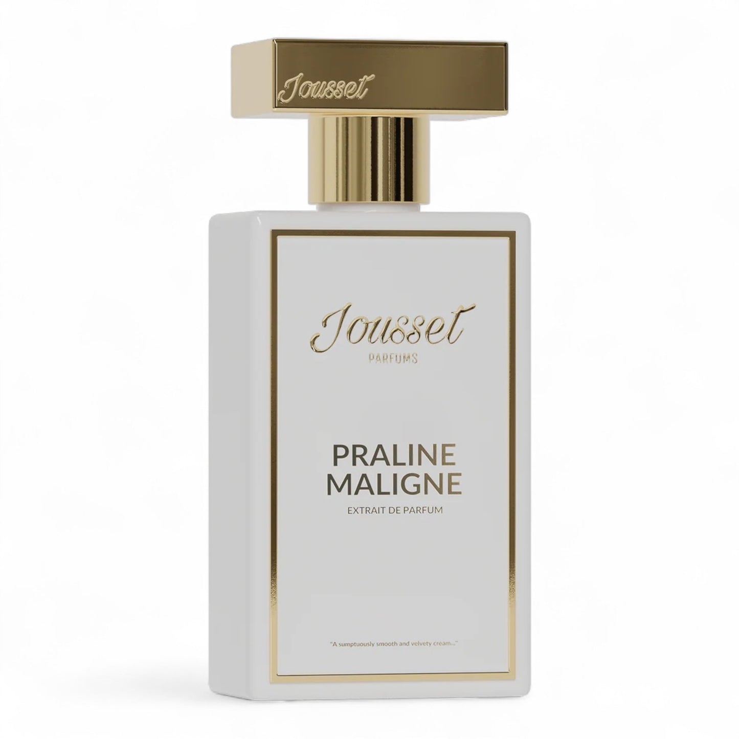 Jousset Praline Maligne fragrance sample – retail bottle shown for decanting into 1ml–10ml samples.