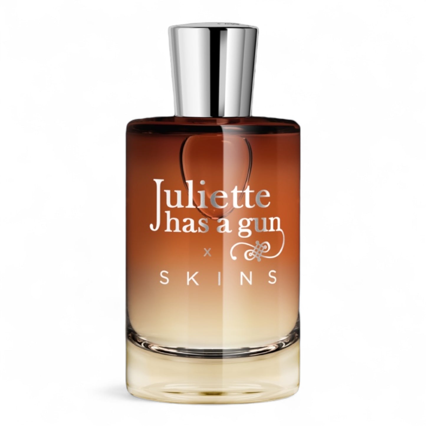 A decant of Juliette Has a Gun x Skins, a woody musky perfume with lychee, ginger, and roasted tonka, available in fragrance samples.