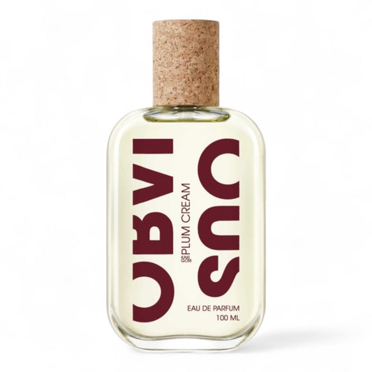 Obvious Plum Cream fragrance sample – unique salted plum and leathery scent in full 100ml bottle.