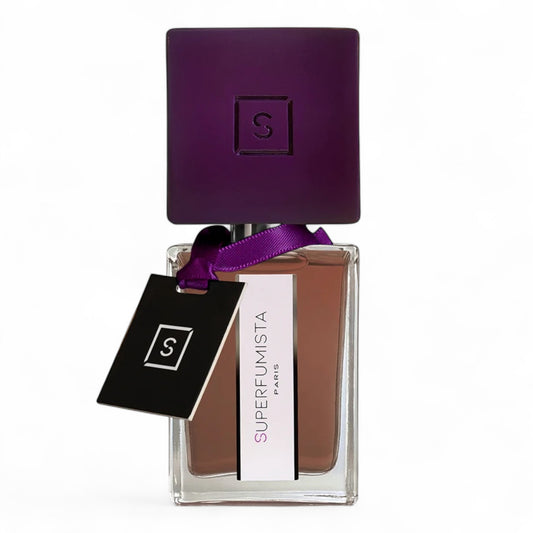 SUPERFUMISTA Plum de Velours fragrance sample – retail bottle shown for decanting into 1ml–10ml samples.