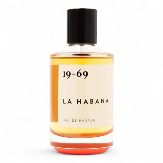 19-69 La Habana fragrance sample – retail bottle shown for decanting into 1ml–10ml samples.