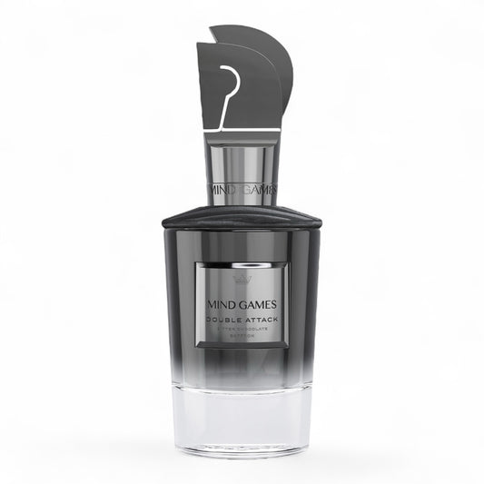 Sample of Mind Games Double Attack – a chocolate-driven scent with spicy, woody, and edible notes.