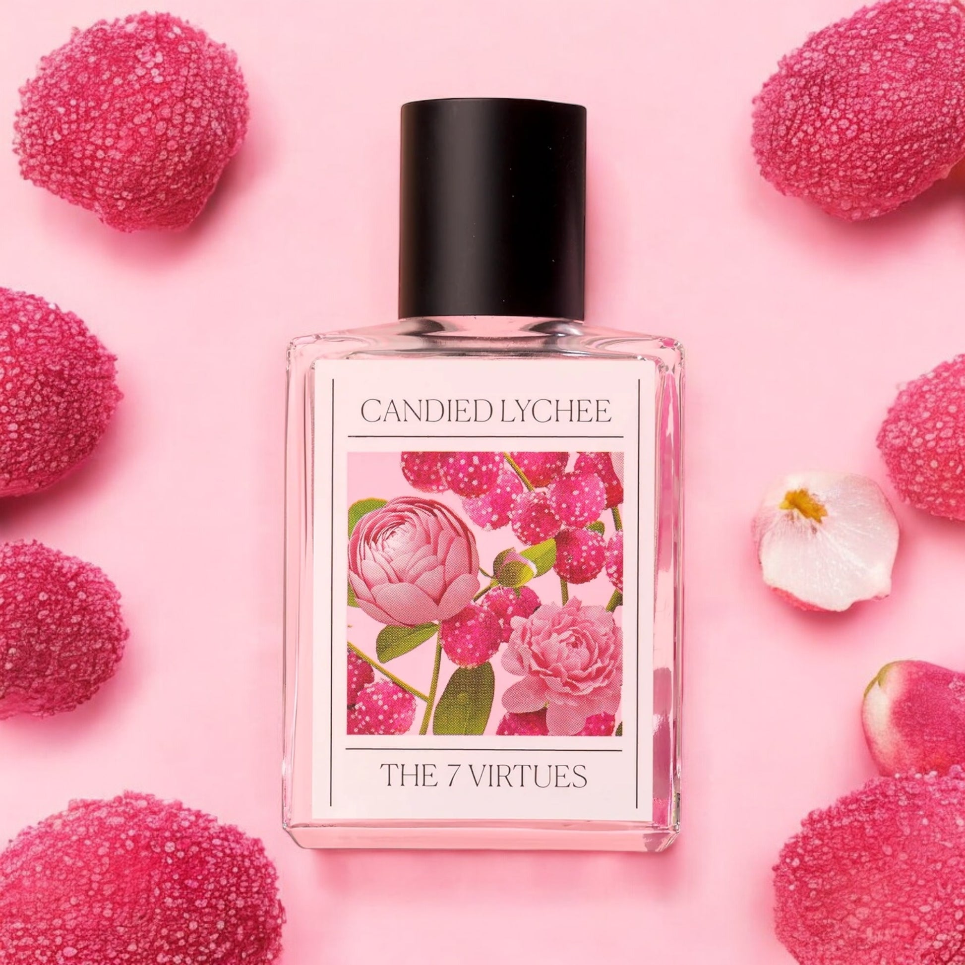 the 7 virtues candied lychee fragrance sample travel size tester