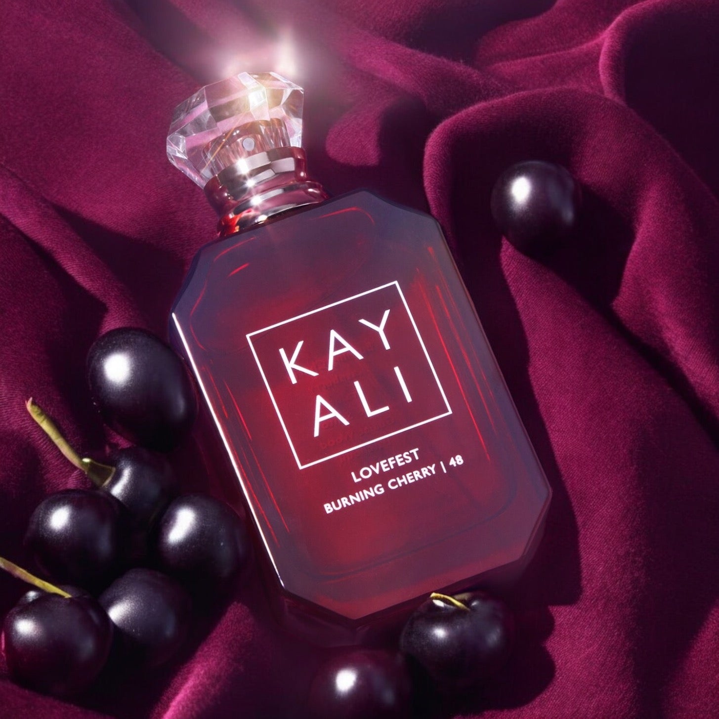 kayali lovefest burning cherry 48 fragrance sample travel size tester