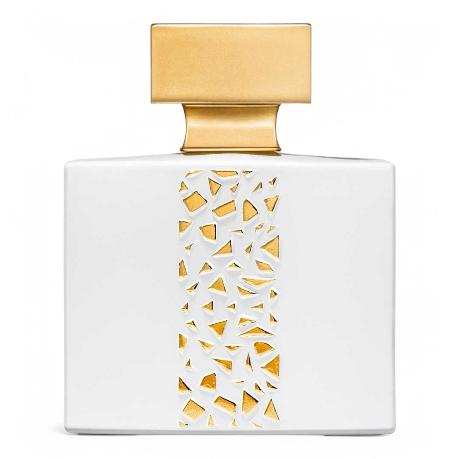 A decant of M. Micallef Ylang in Gold, a radiant floral oriental fragrance with ylang-ylang, vanilla, and coconut, available in perfume samples
