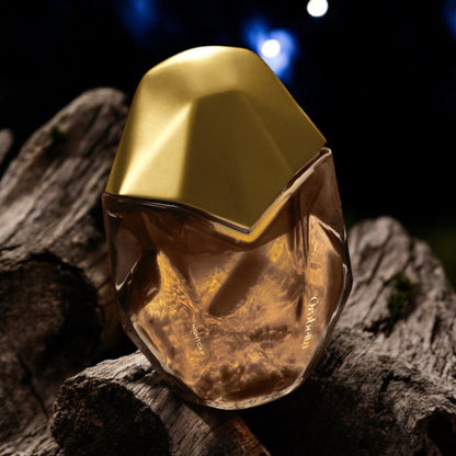 Close-up of a fragrance sample of Nightcap, highlighting its rich, woody, and sensual notes for a cozy yet seductive scent experience