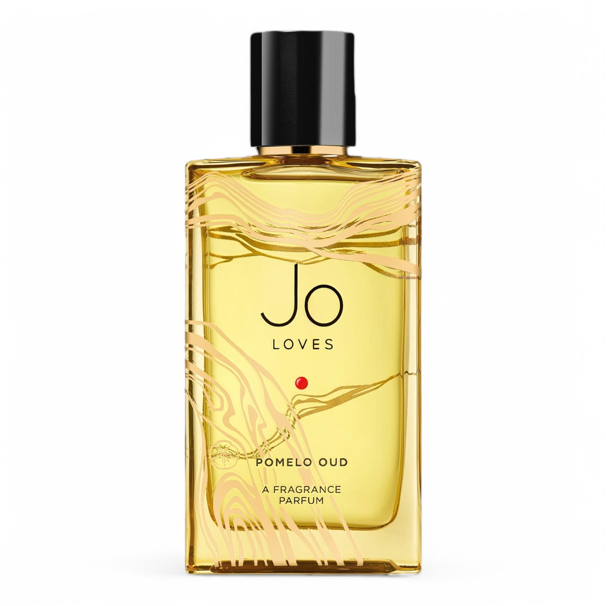 A decant of Jo Loves Pomelo Oud, a citrus-woody fragrance with Pomelo, Oud, and patchouli, available in perfume samples