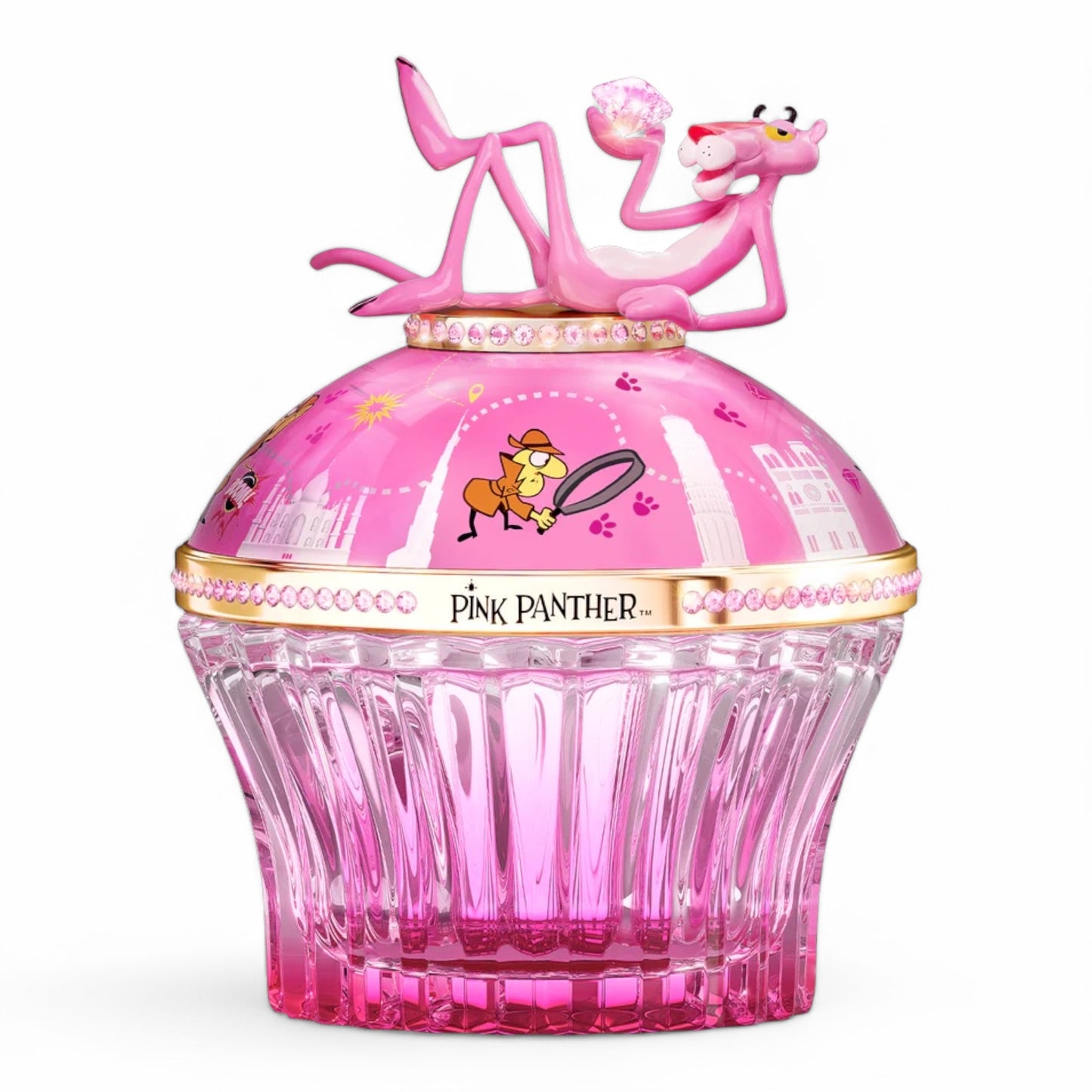 A decant of House of Sillage Pink Panther, a playful fruity gourmand fragrance with bubblegum, apple, and marshmallow, available in perfume samples.