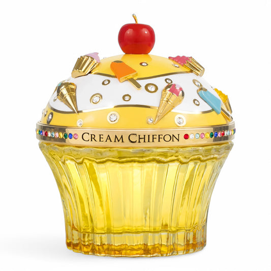 A decant of House of Sillage Cream Chiffon, a citrusy vanilla gourmand fragrance with brown sugar, vetiver, and musk, available in perfume samples.