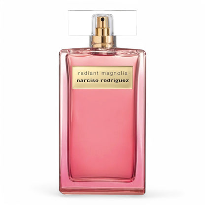 A decant of Narciso Rodriguez Radiant Magnolia, a floral musk fragrance with ginger, magnolia, and tonka bean, available in perfume samples.