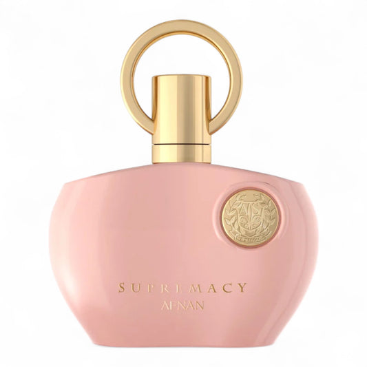 Afnan Supremacy Pink perfume sample with floral notes of rose, violet, and peony, ideal for testing in decants or travel-sized fragrance vials.
