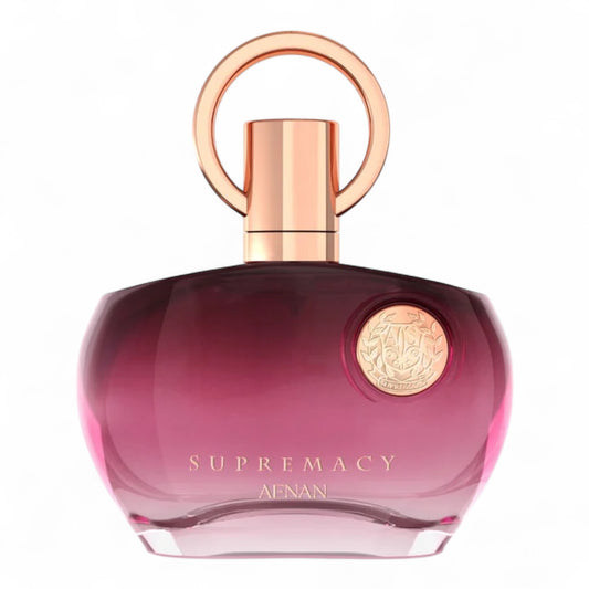Afnan Supremacy Purple fragrance sample bottle, featuring notes of peach, amber, vanilla, and musk - available in decants and perfume vials for sampling.