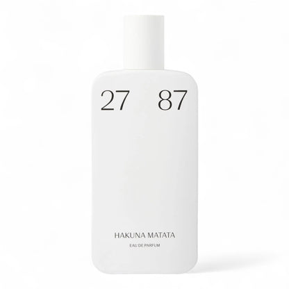 A perfume sample of 27 87 Hakuna Matata, a fruity-amber fragrance with banana, jasmine, and honey notes - perfect for fragrance lovers exploring bold scents.