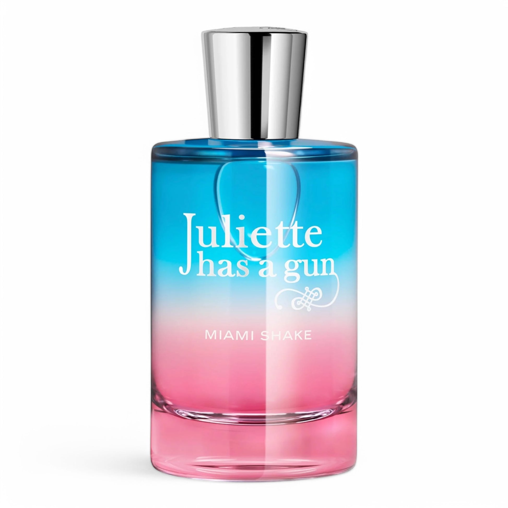 A perfume sample of Miami Shake, a creamy gourmand fragrance with wild strawberry, whipped cream, and vanilla, available in decants and testers.