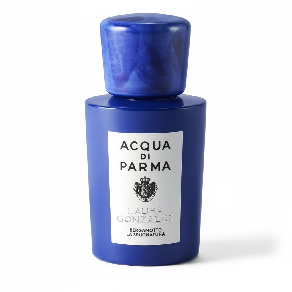 Acqua di Parma Bergamotto La Spugnatura perfume bottle on white background