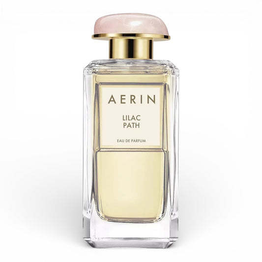 Aerin Lilac Path perfume bottle on white background