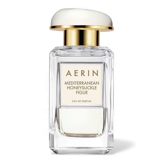 Aerin Mediterranean Honeysuckle Figue fragrance sample – retail bottle shown for decanting into 1ml–10ml perfume samples.