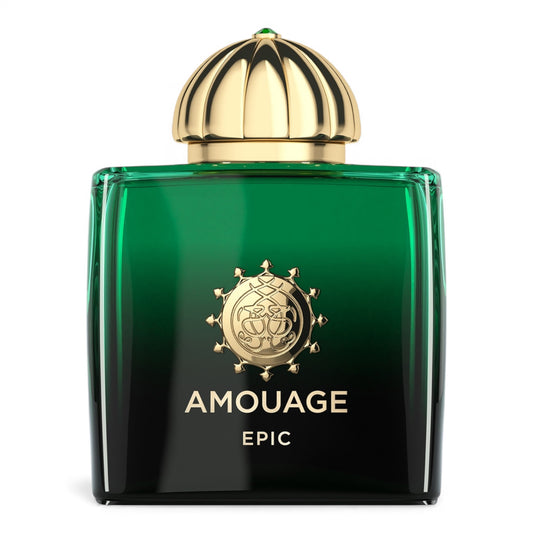 Amouage Epic Woman fragrance sample – retail bottle shown for decanting into 1ml–10ml samples.