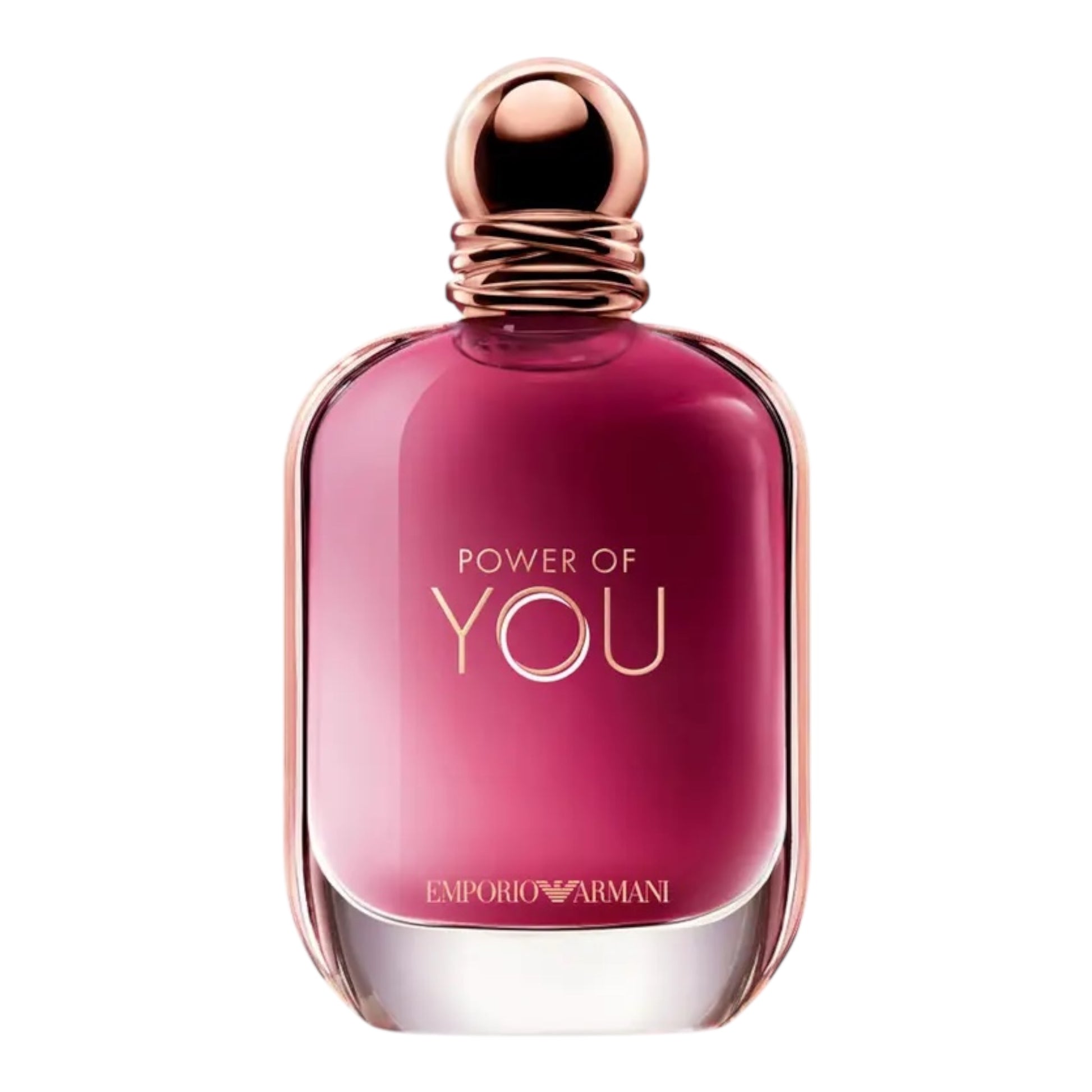 Armani Power of You perfume bottle on white background