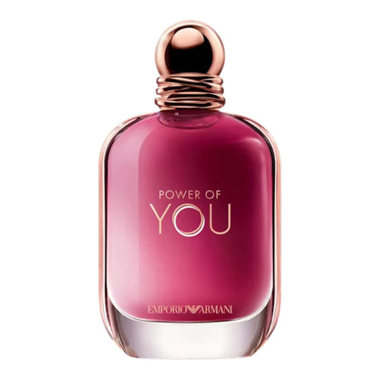 Armani Power of You perfume bottle on white background