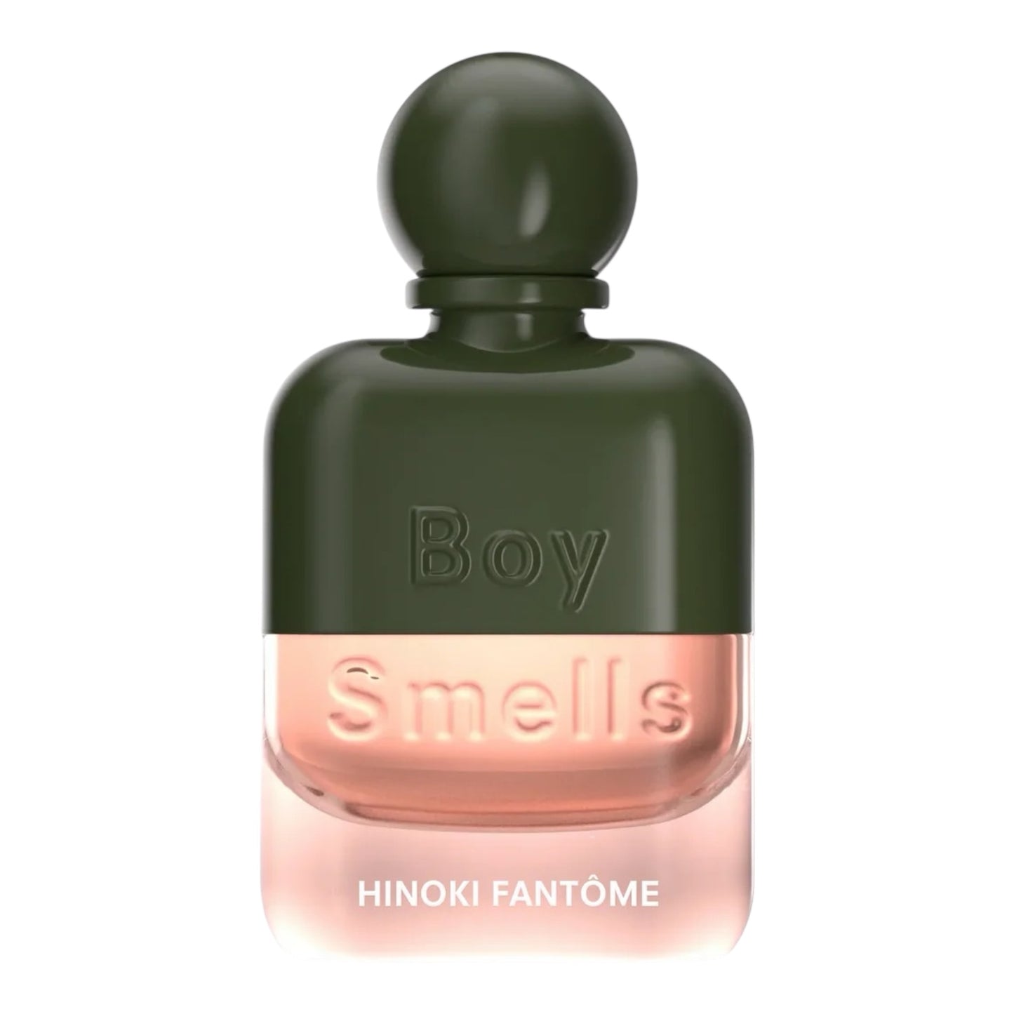 Boy Smells Hinoki Fantôme perfume bottle on white background