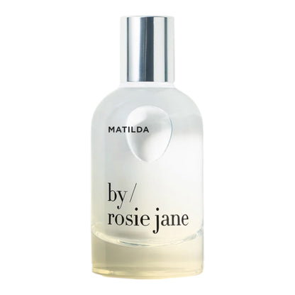 By Rosie Jane Matilda perfume bottle on white background