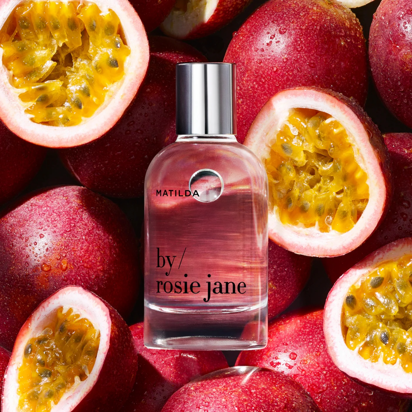 By Rosie Jane Matilda perfume styled in a playful, relaxed setting