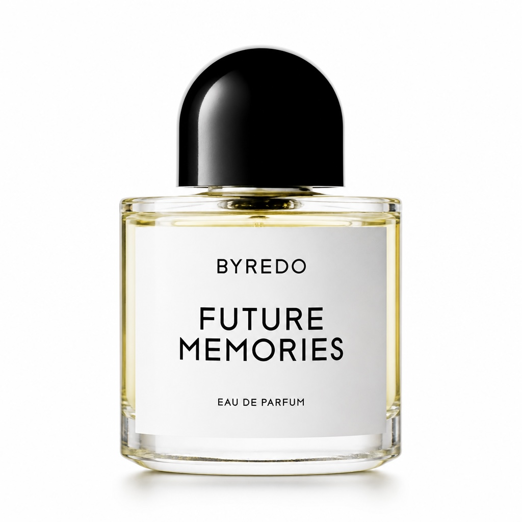 Byredo Future Memories perfume bottle on white background