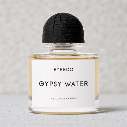 Byredo Gypsy Water Absolu de Parfum perfume styled in a warm, natural lifestyle setting