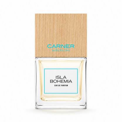 Carner Barcelona Isla Bohemia perfume bottle on white background