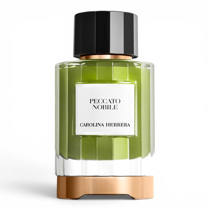 Carolina Herrera Peccato Nobile perfume bottle on white background