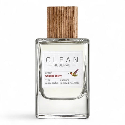 Clean Whipped Cherry fragrance sample – retail bottle shown for decanting into 1ml–10ml samples.