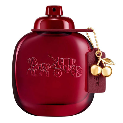 Coach Cherry perfume bottle on white background