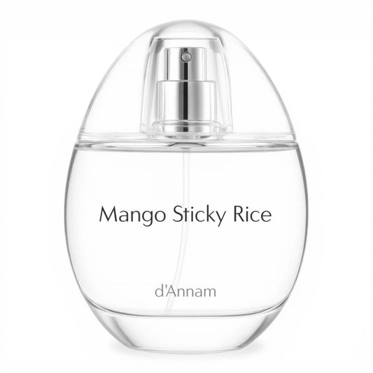 d’Annam Mango Sticky Rice perfume bottle on white background