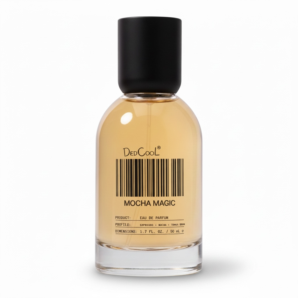 DedCool Mocha Magic perfume bottle on white background