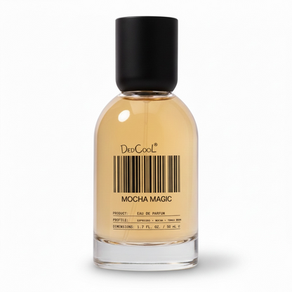 DedCool Mocha Magic perfume bottle on white background