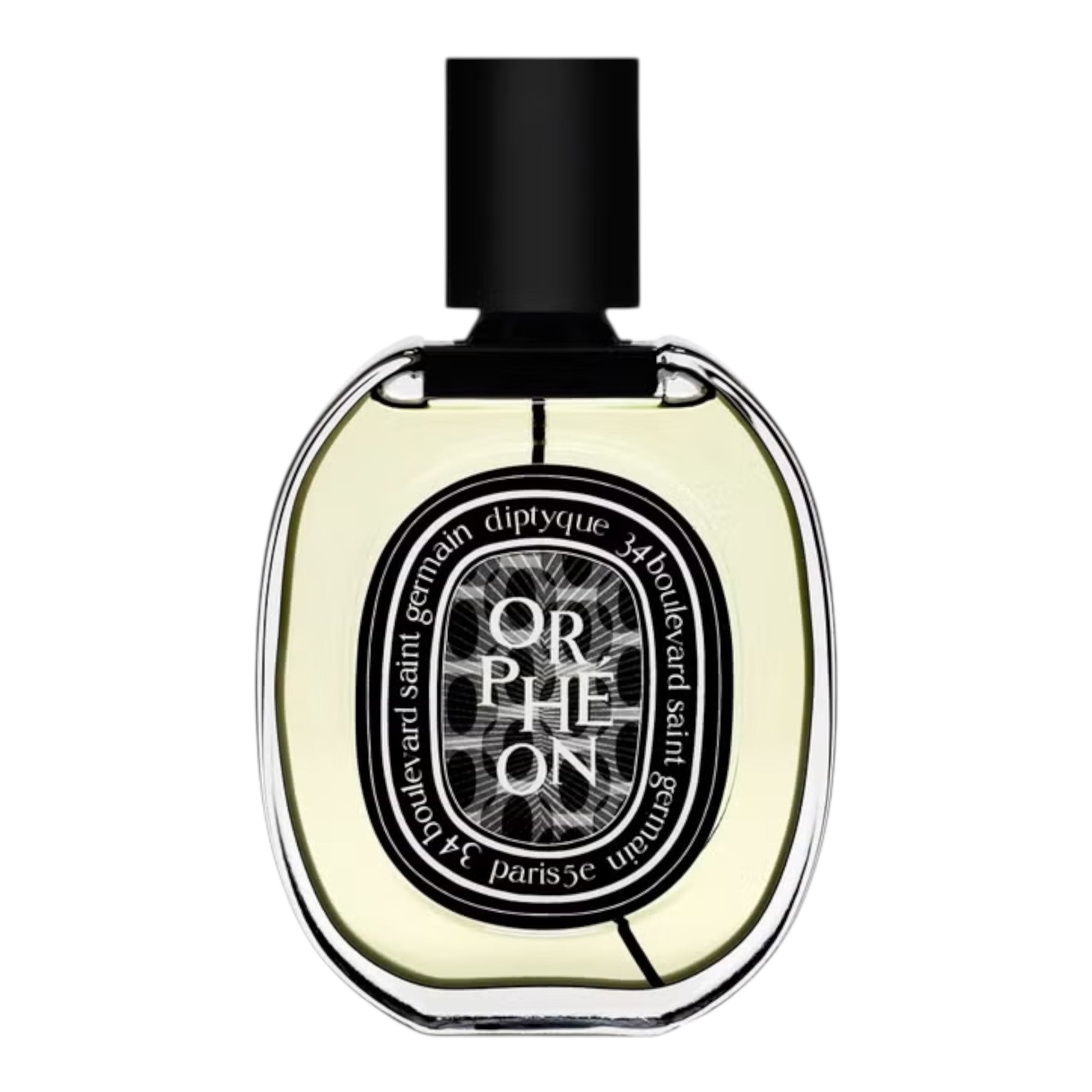 Diptyque Orphéon perfume bottle on white background